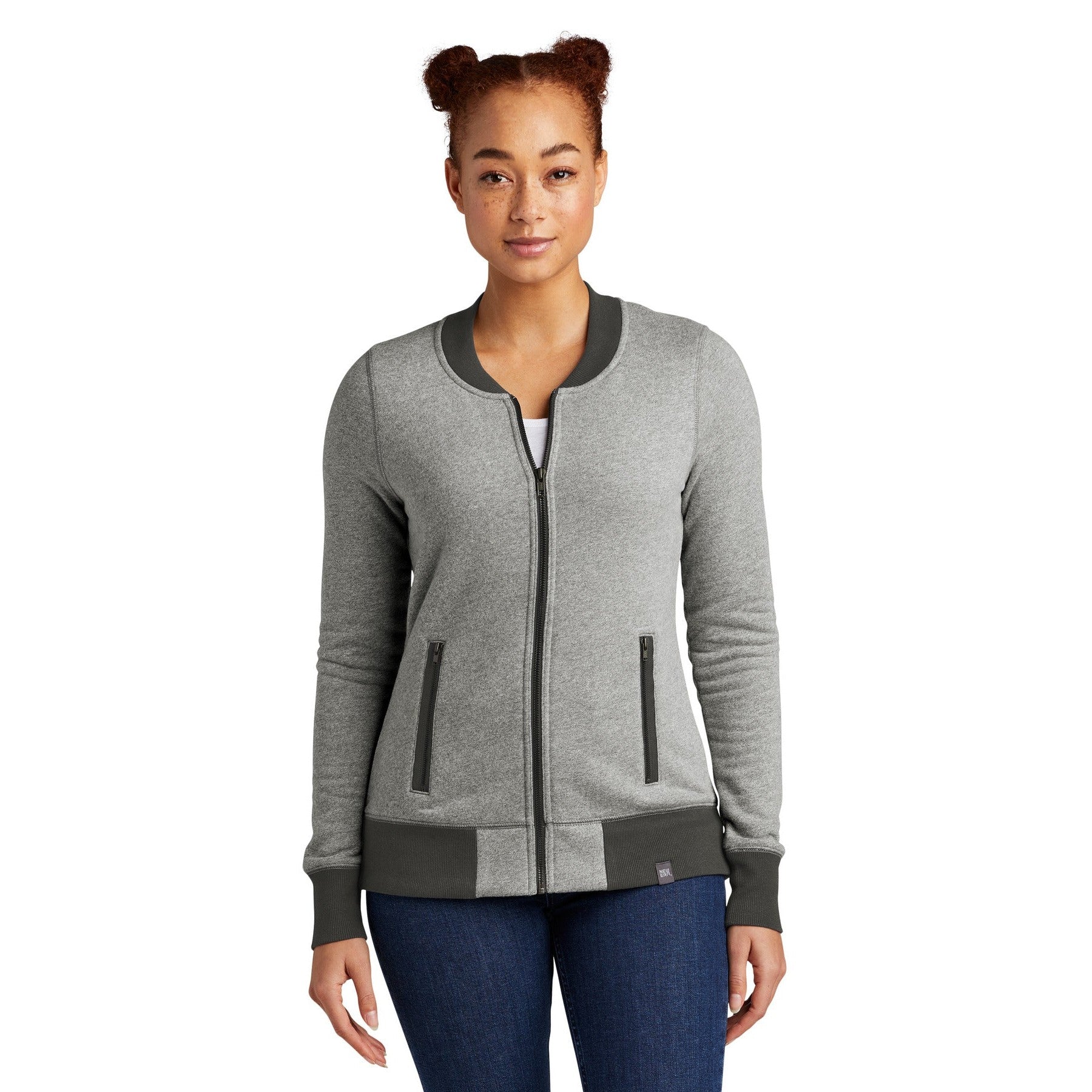 New Era-New Era® Women's French Terry Baseball Full-Zip. LNEA503-MedTech-2